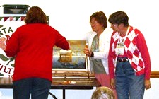 ... a guest pulls the winning ticket ...